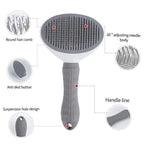 Pet Grooming Brush – Stainless Steel Dog Comb & Cat Brush for Long Hair, Shedding & Cleaning