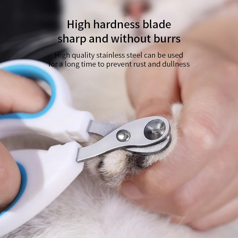 Stainless Steel Pet Nail Clippers – Professional Cat & Small Dog Grooming Trimmer