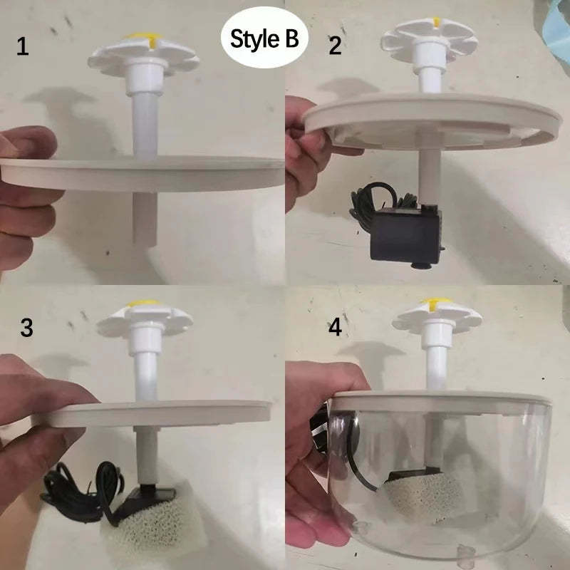 Automatic Cat Water Fountain – USB Quiet Pet Drinking Dispenser with Filter, Electric Cat Drink Bowl for Fresh Water