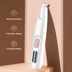 Dog Paw Trimmer with LED Light – Electric Pet Grooming Clippers for Dogs & Cats, 18mm Wide Blade for Paws, Face, Ears & Rump
