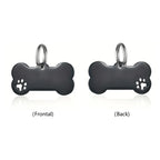 Customized Pet ID Tag Keychain – Personalized Engraved Bone Pendant for Dog & Cat Collars
