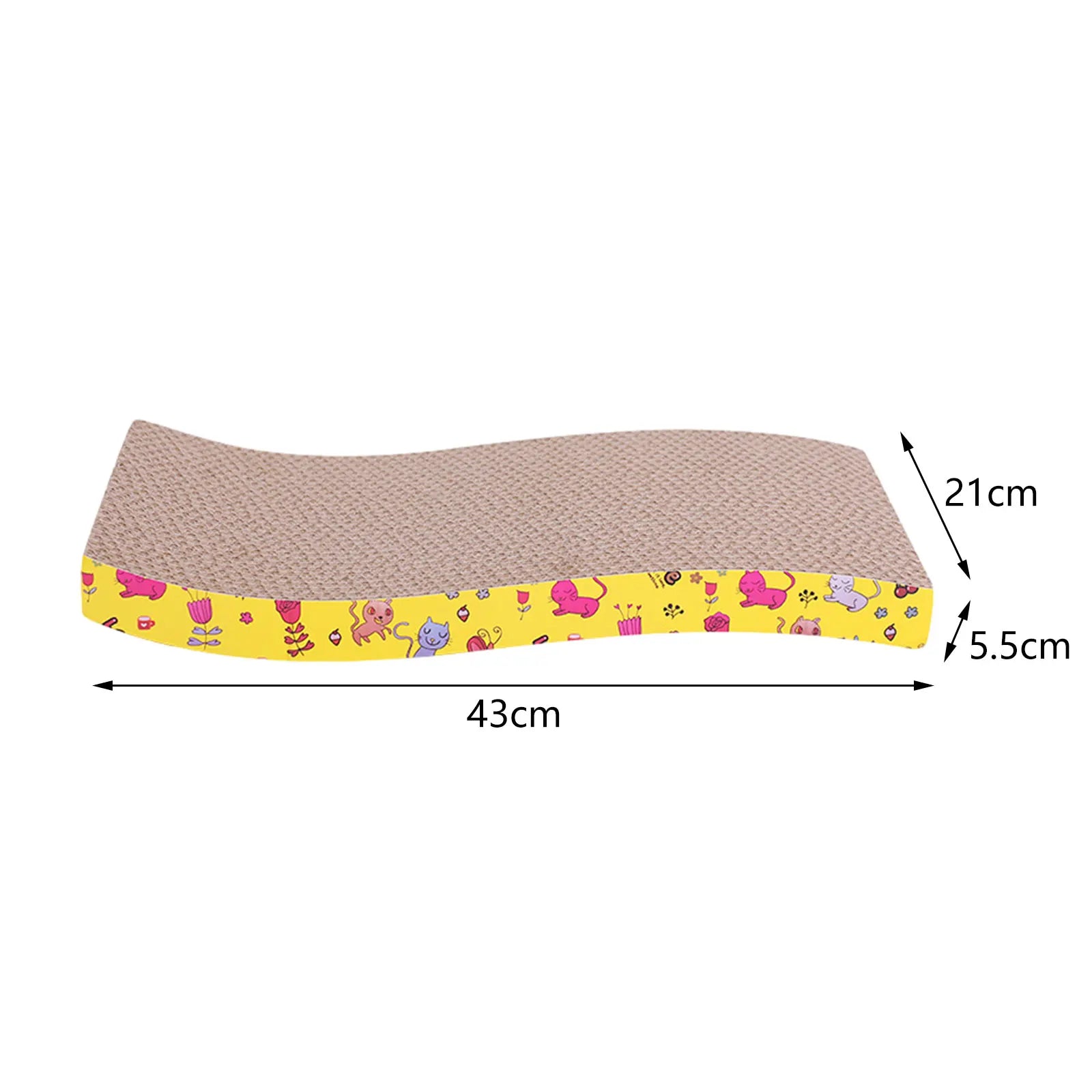 Durable Cat Scratcher Bed – Corrugated Cardboard Sofa Protector for Indoor Cats & Kittens