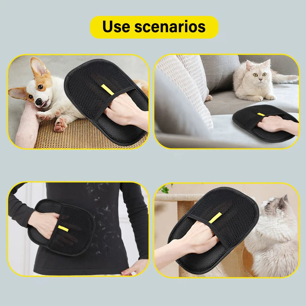 1/2/5pcs Pet Hair Remover Glove – Deshedding Brush Mitt for Dogs, Cats & Rabbits with Long, Short, or Curly Hair