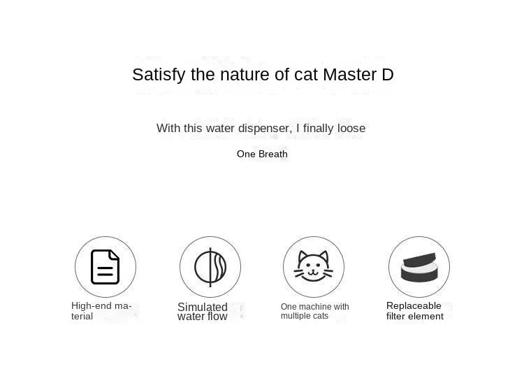 Automatic Cat Water Fountain – USB Quiet Pet Drinking Dispenser with Filter, Electric Cat Drink Bowl for Fresh Water