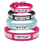 Personalized Dog & Cat Collar – Adjustable Leather Crystal Bowtie Necklace with Rhinestones, Anti-Lost Pet Accessories