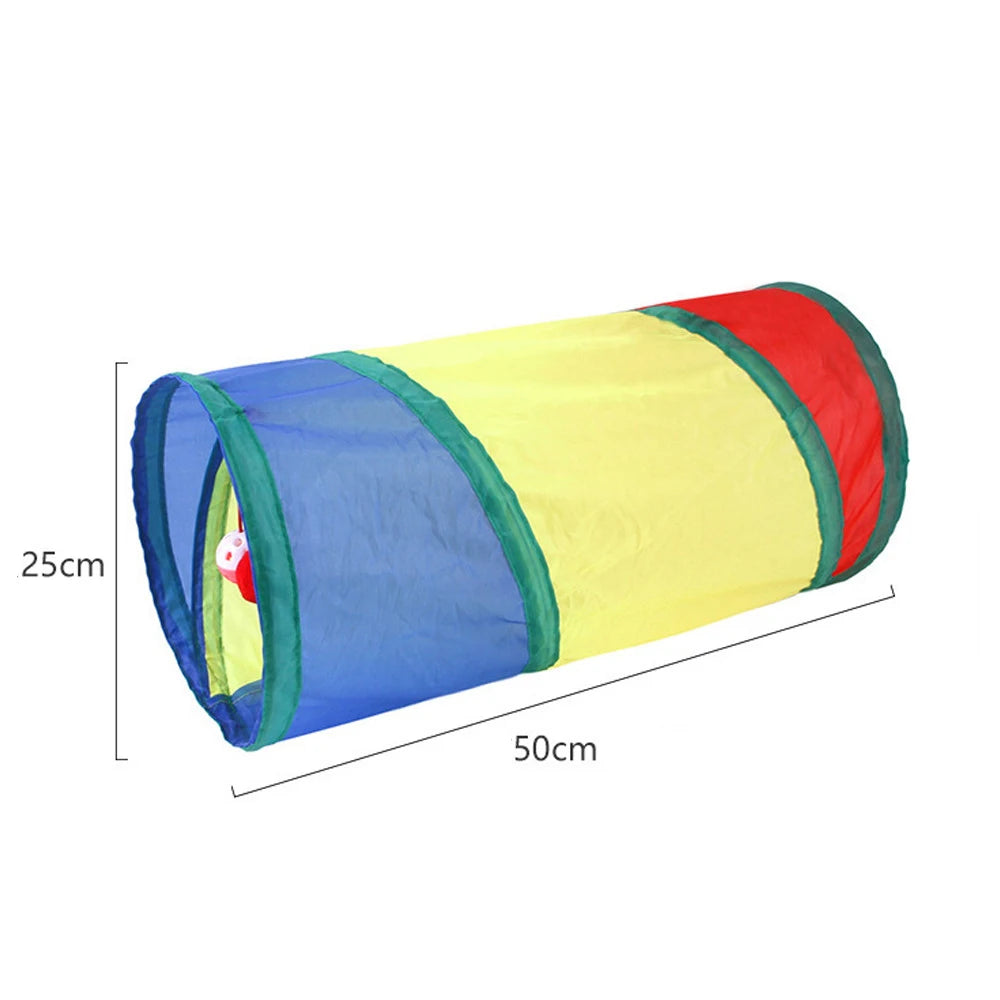 Cat Tunnel Pet Tube – Collapsible Play Toy for Indoor & Outdoor Cats, Kittens & Puppies | Interactive Puzzle, Exercise, Hiding & Training Toy
