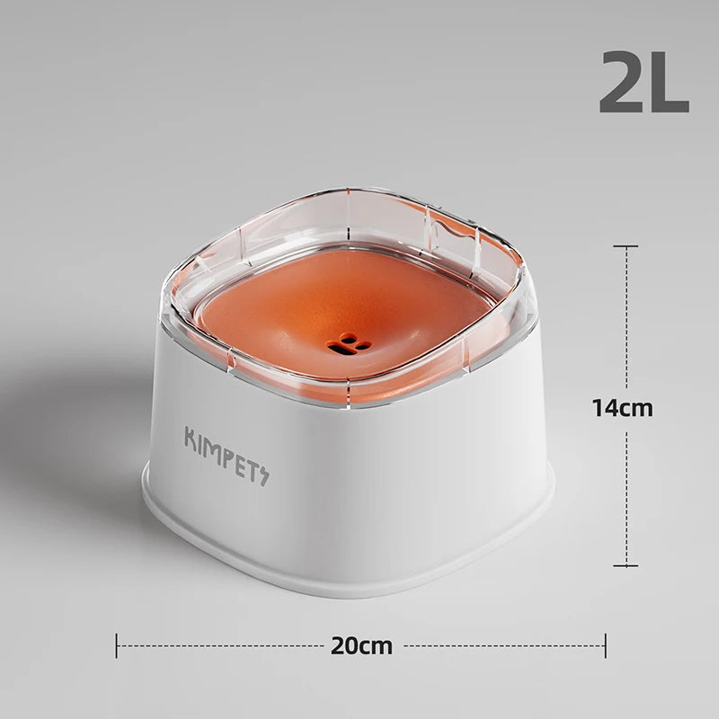 Spill-Proof Slow Drinking Dog Water Bowl – 2000ml Large Capacity Pet Dispenser for Dogs, Puppies & Kittens