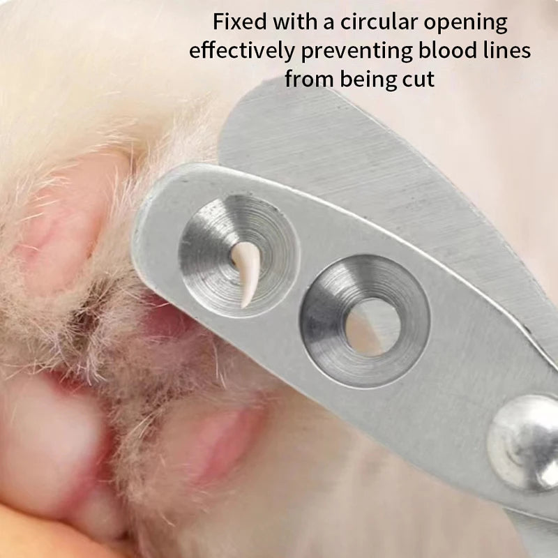 Stainless Steel Pet Nail Clippers – Professional Cat & Small Dog Grooming Trimmer