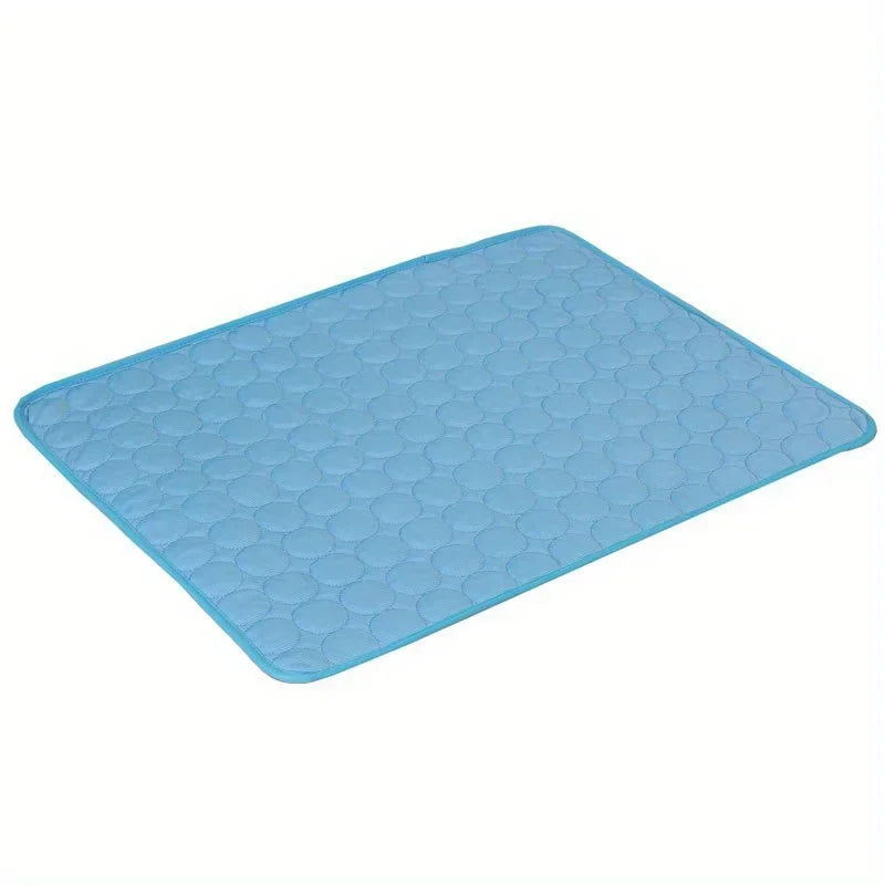 Pet Cooling Mat for Cats & Dogs – Soft Ice Silk Summer Dog Bed