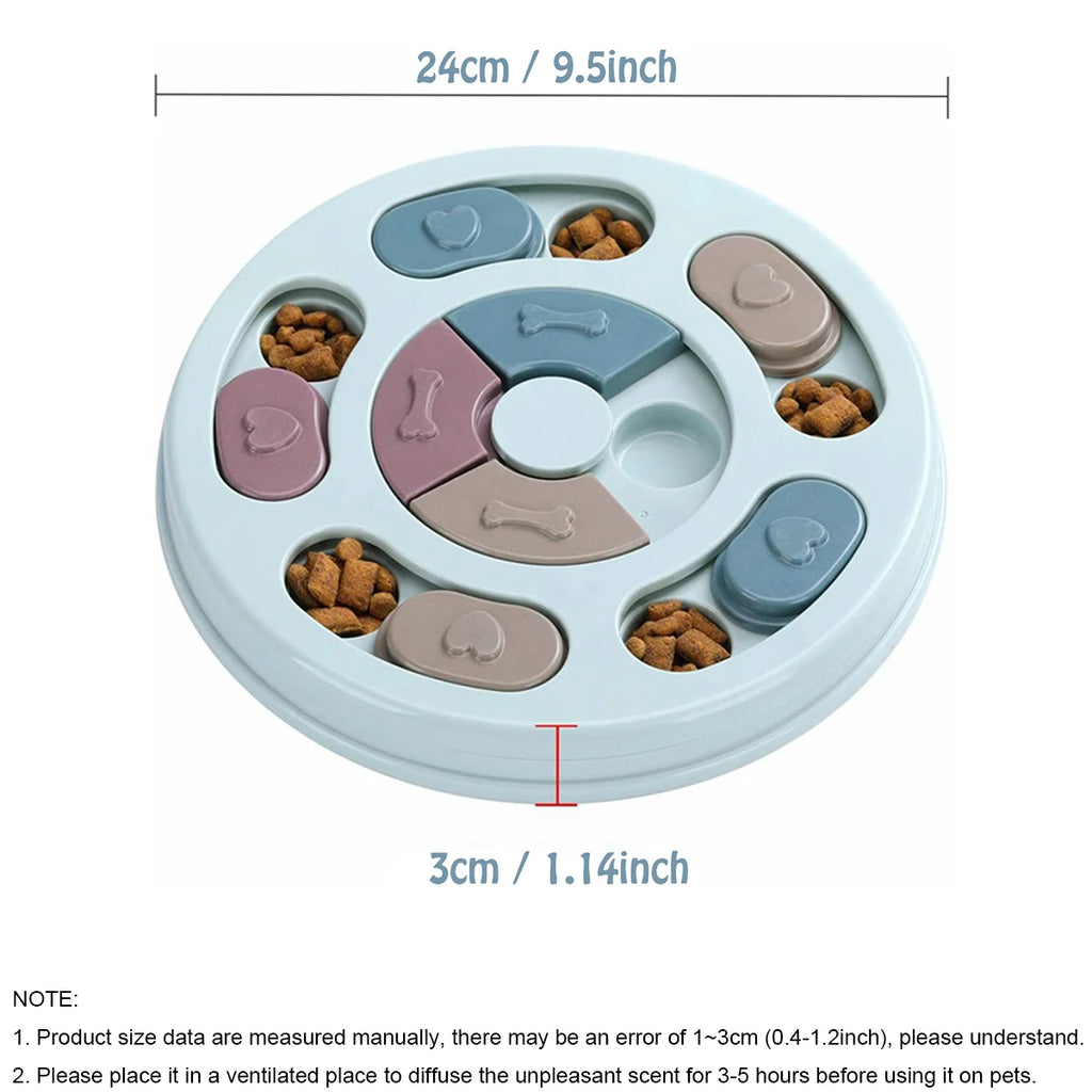 Dog Food Hiding Bowl – Slow Feeder Training Toy | Interactive Educational Dog Toy to Relieve Boredom & Improve Eating Habits