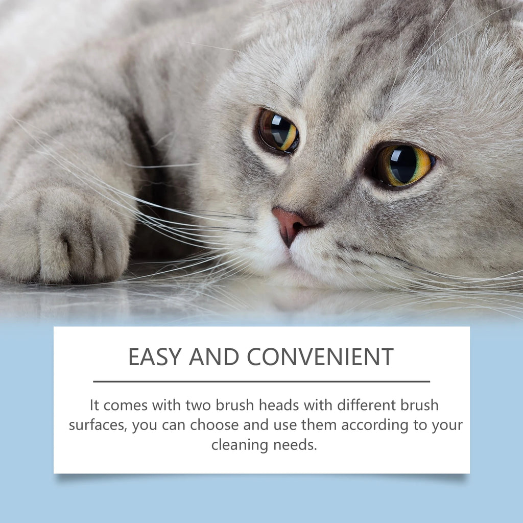 Pet Dental Care Kit – Dog & Cat Toothbrush with 30ml Oral Solution for Tartar Control & Fresh Breath