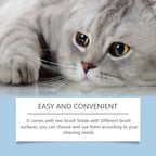 Pet Dental Care Kit – Dog & Cat Toothbrush with 30ml Oral Solution for Tartar Control & Fresh Breath