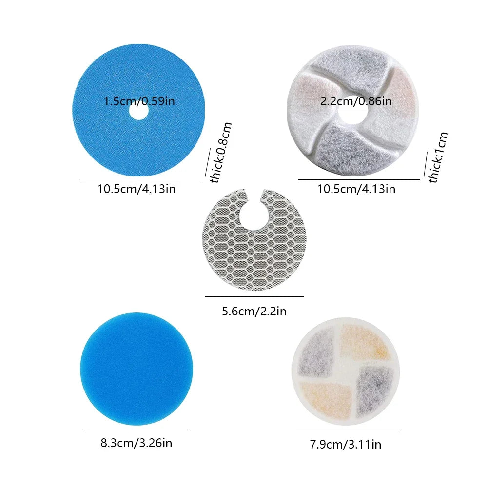Cat Water Fountain Replacement Filters – Activated Carbon Pet Drinking Fountain Filter
