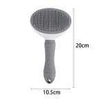 Pet Grooming Brush – Stainless Steel Dog Comb & Cat Brush for Long Hair, Shedding & Cleaning